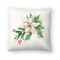 White Poinsettia by Pi Holiday Throw Pillow Americanflat Decorative Pillow